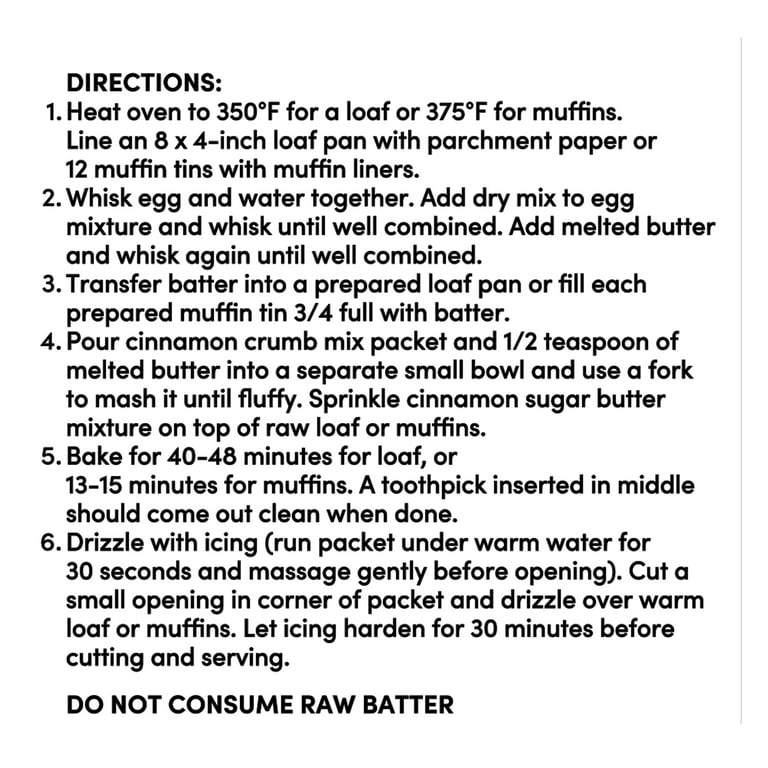 bettergoods Apple Cinnamon Quick Bread Mix with Crumble