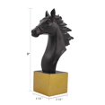 thumbnail image 6 of SIMON'S SHOP Horse Sculptures for Table Shelf Decor, Dark Brown Animal Head Bust Figurines, 8'' Tall, 6 of 6
