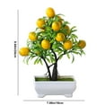 thumbnail image 3 of Uutvmp Artificial Bonsai Tree Plants, Artificial Orange Tree Decor,Artificial Plants for Home Decor Indoor,Office Windowsill Yard,Desktop Display, 3 of 6