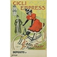 thumbnail image 3 of Giuseppe Boano 17x24 Black Modern Framed Museum Art Print Titled - Empress Cycles (1900), 3 of 5