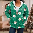 thumbnail image 6 of UngA Women's Christmas Sweatshirts Zip Up Hoodies Oversized Sweatshirts Fall School Fashion Outfits Casual Jackets 2025 Winter Clothes Christmas Hoodie for Women,XXXL, 6 of 7