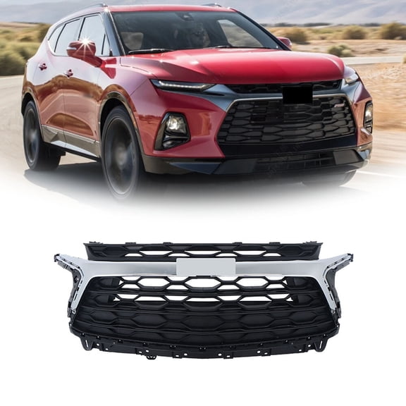 For 23-24 Chevrolet Blazer LT Plastic Front Bumper Upper Grille Assembly Black