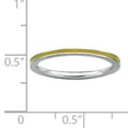thumbnail image 6 of Stackable Expressions Sterling Silver Yellow Enameled 1.5mm Ring, 6 of 11