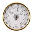 thumbnail image 3 of Barómetro, herramienta de pronóstico meteorológico, herramienta de presión de aire, accesorio robusto de alto rendimiento, manómetro para oficinas y Cara blanca, 3 of 8