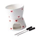 thumbnail image 4 of Juego de olla para fondue, fundidor de chocolate, utensilios de cocina, derretidor de queso, vela pequeña de cera fundida Blanco, 4 of 9