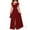 Red, variant on Women's Evening Gowns Slit Cold Shoulders Short Sleeve Maxi Dresses Elegant V Neck Flowy Cocktail Party Prom Dress