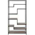 thumbnail image 5 of SAFAVIEH Joanna Contemporary Retro Mid Century Wood Etagere, Oak/Black, 5 of 8