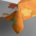 thumbnail image 4 of Thanksgiving Day Table Cloth Waterproof Spillproof Tablecolths Table Covers Fall Maple Leaves Pumpkins Sunflower Table Cover for Fall Birthday Wedding Graduation Rectangle,60x84inch, 4 of 5