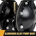 thumbnail image 4 of Air Operated Double Diaphragm Pump QBY4-25L 1 inch Outlet 35 GPM Pneumatic Transfer Max 120 PSI Industrial Use Chemical Waste Oil Dual Dissepiment Nitrile Fluorine Rubber by Cast Iron Aluminum Alloy, 4 of 8