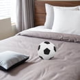 thumbnail image 3 of FELTECHELECTR Juguete de peluche para niños, juguete de peluche de fútbol, juguete de peluche para fanáticos del fútbol., 3 of 3
