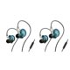 thumbnail image 2 of Matsuzay Auriculares con cable En la oreja Auriculares con conector de 3,5 mm Auriculares para correr con graves Auriculares para teléfonos Azul con micrófono 2Conjunto, 2 of 6
