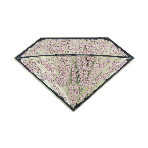 Diamond Cowgirl Costume Rodeo Belt Buckle Love Pink Rhinestones Metal New Style