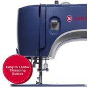 SINGER® M3330 Navy Blue Sewing Machine with Accessories , 23 built-in Stitches Deliver 97 Stitch Applications , 1-Step Buttonhole, Free Arm, LED Light , Portable, Perfect For Beginners
