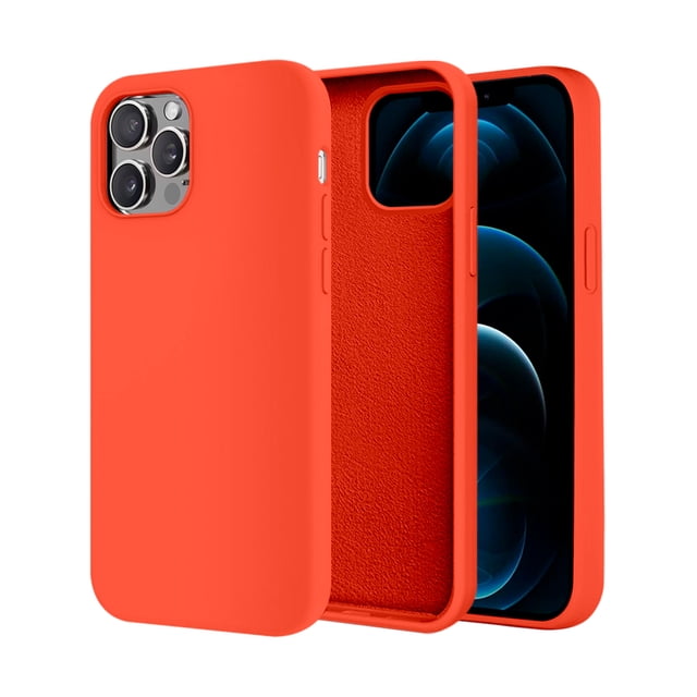 Funda de Protección para iPhone 12 Pro - Sovico - Silicón con Forro de Microfibra