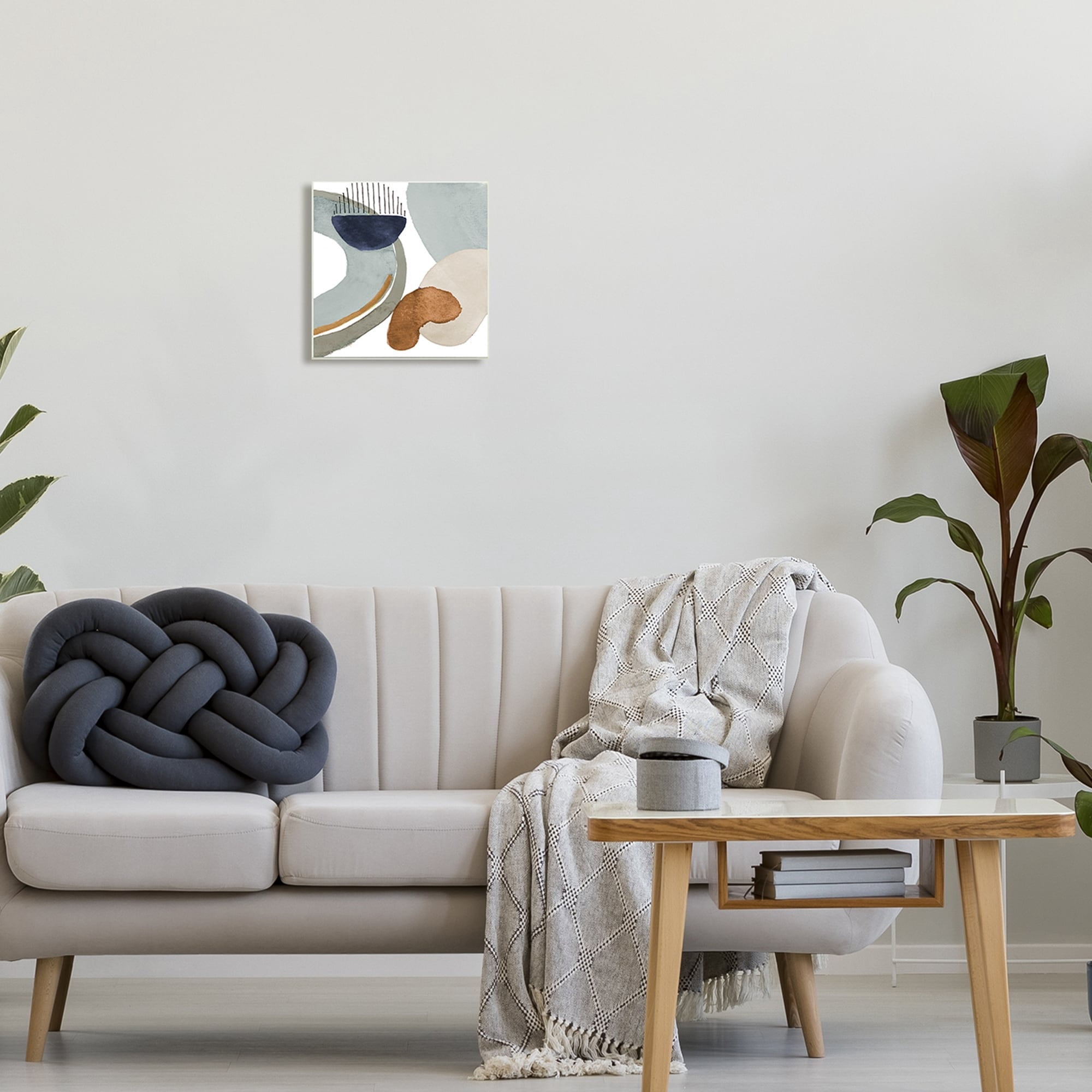 Stupell Industries Bold Contemporary Shapes Geometric Paint Strokes Lines Painting Unframed Art Print Wall Art, Design by Lanie Loreth