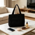 thumbnail image 6 of Lightweight Nylon Tote Bag for Women, Large Capacity Water-Repellent Shoulder Bag for Work, Commute, 6 of 7