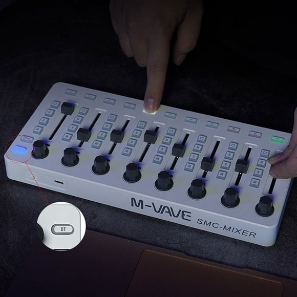 Controlador MIDI inalámbrico Conexión BT Controlador USB Controlador inalámbrico