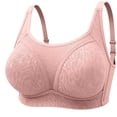 thumbnail image 3 of CFLVAEK Plus Size Bras for Older Women Push Up Wireless Everyday Bra Comfortable Full Coverage Bralettes for Large Breast Pink 46, 3 of 10