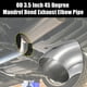thumbnail image 2 of 2uds OD 3.5" 45 Grados Inoxidable Acero Curva Tubo Escape Codo Tubo, 2 of 7