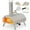 silver, variant on Portable Outdoor Pizza Oven Segmart 12" Wood Fire Pellet Pizza Oven with Rotating Oven Pizza Stone & Built-In Thermometer ,Rapid warming for Outside Backyard Camping Picnics