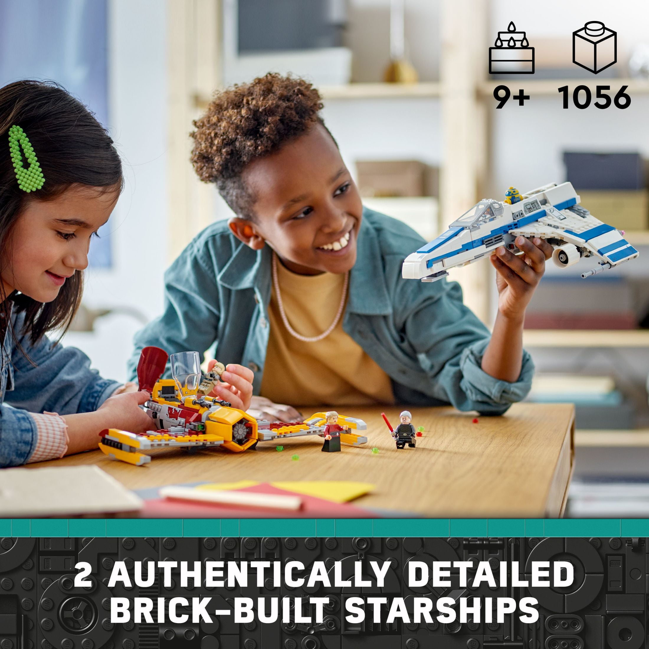 LEGO Star Wars: Ahsoka New Republic E-Wing vs. Shin Hati’s Starfighter 75364 Star Wars Playset Based on the Ahsoka TV Series, Show Inspired Building Toy for Ahsoka Fans Featuring 5 Star Wars Figures