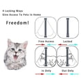 thumbnail image 2 of Puerta con solapa para perros y gatos con cerradura de seguridad de 4 vías, puerta con solapa para perros, gatos, gatitos, puerta pequeña de plástico Abs para mascotas, puertas con solapa para pe, 2 of 4