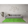 thumbnail image 3 of Ahgly Company Indoor Rectangle Oriental Green Industrial Area Rugs, 7' x 9', 3 of 4