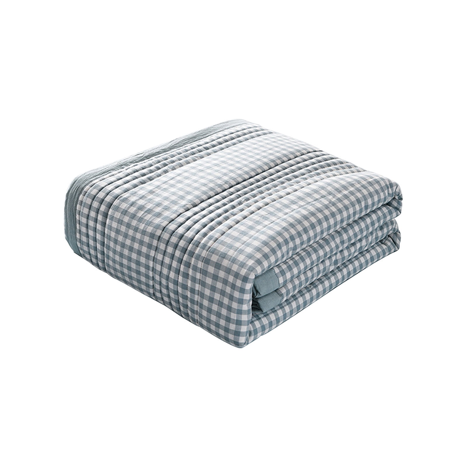 Double Sided Thin Quilt Comforter King Size Double Bed Summer Single Bed，Lightweight，Printing,100% Washed Cotton，Machine Washable,Soft Comfy Breathable Can Sleep Naked