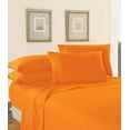 thumbnail image 2 of Elegant Comfort 4-Piece Bed Sheets - Microfiber 1500 Thread Count, Twin/Twin XL Elite Orange, 2 of 4