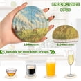 thumbnail image 3 of Horses in Grassland 6 Pcs Drink Coasters with Holder Absorbent Coasters Woven Coasters for Drinks Table Desk Protection Home Decor, 3 of 7