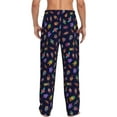 thumbnail image 2 of Bixox Men's Colorful Insects Patterned Pajama Pants with Pockets Lounge Clothes for Home, 2 of 5
