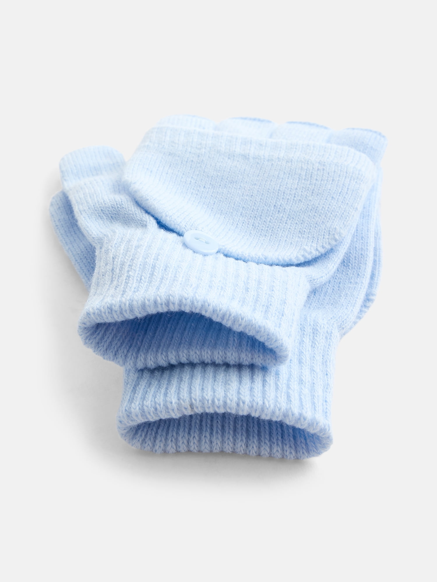 No Boundaries Women's Ribbed Knit Pop Top Mittens