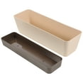 thumbnail image 2 of Maceta para ventana, jardinera rectangular con platillo, contenedor pequeño para plantas suculentas, para patio y balcón, 2 of 8