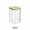 D #4, variant on BAMBOOS Lid Grain Storage Container | 5-Piece Plastic Sealed Jar Set | Transparent Food Pantry Organizer for Rice, Beans & Dry Goods | Airtight Kitchen Canisters