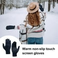 thumbnail image 3 of Winter Gloves for Men Women, Anti-slip Touch Screen Cold Weather Thermal Warm Knitted Glove, 3 of 5