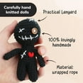 thumbnail image 5 of BEGHT 1/2/3Pcs 2DVoodoo Doll Emotional Support Gift,Crochet Doll Pendant Fun Gifts for Friends and Colleagues Fun Little Voodoo Dolls Crochet Dolls Crochet Dolls Stuffed Animals Black ., 5 of 8