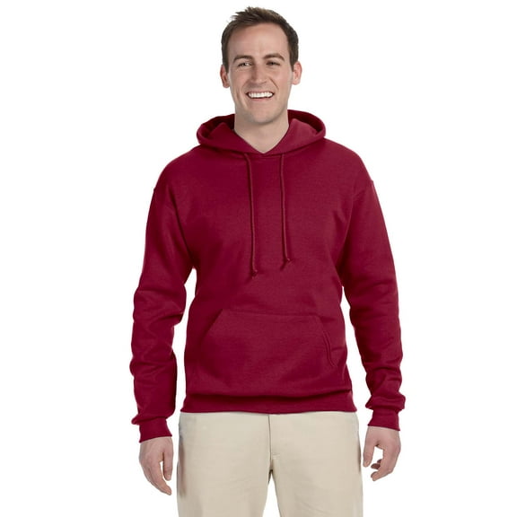 Jerzees Nublend Adult Pullover Hooded Sweatshirt , 996 , Cardinal , X-Large