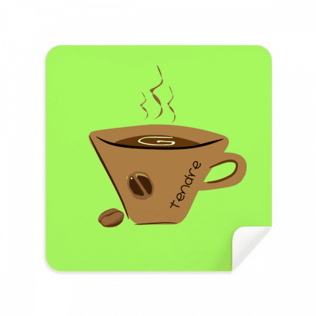 Painting Bodied Coffee Cup Espresso Glasses Cloth Screen Cleaner Suede Fabric 2 Pack