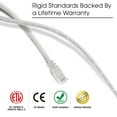 thumbnail image 4 of GearIT Pre-Terminated Cat 6 Ethernet Cables for Home & Office Network, White 0.5-ft 24 Pack, 4 of 8