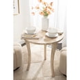 thumbnail image 2 of Kate and Laurel Mariona Coastal Round Mango Wood Entryway Table, 26 x 26 x 30, Light Natural, Modern Circle Bistro Table with Classic Curved Legs for Entry Home Decor, 2 of 9