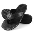 thumbnail image 3 of Non-Slip Rubber Flip Flops for Men, Perfect Home Sandals with Traction Sole for Safety, Comfort, 3 of 7
