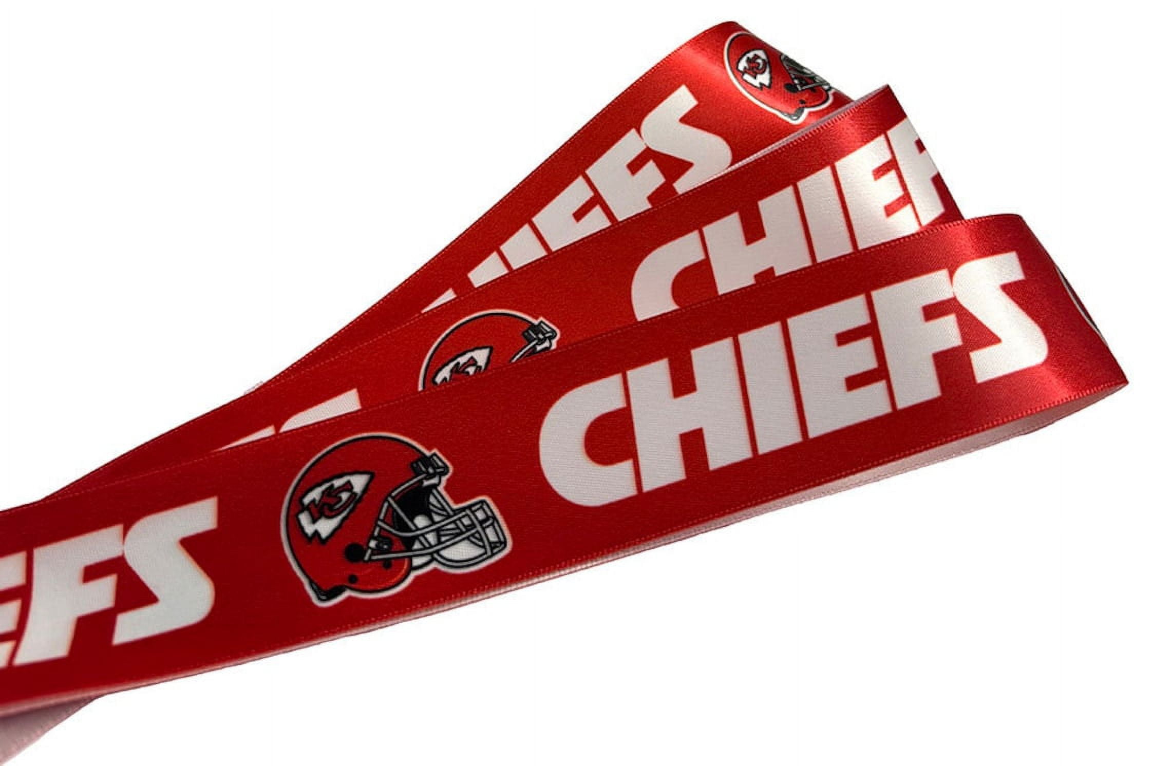 Chiefs Printed Ribbon 1.5"-Inch Width, 15 Foot Spool