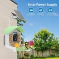 thumbnail image 3 of Smart Bird Feeder with Camera, AI Identify Bird Breed, Solar-Powered WiFi FHD 2K Live Camera, Auto Capture Backyard Garden Bird Watching, IP65,Motion Detection, Cloud and SD Card Storage, 3 of 14
