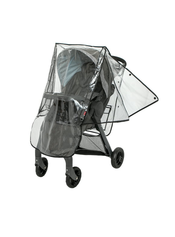 Nuby Eco Stroller Weather Shield & Bug Netting Set with Carrying Bag, Black