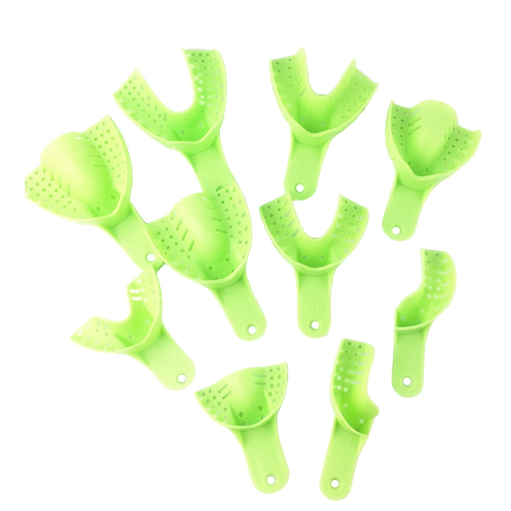 Dental tray 10pcs Dental Disposable Trays Plastic Impression Trays