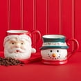 thumbnail image 3 of Pfaltzgraff Winterberry Stoneware 16 oz Santa Mug, 3 of 10