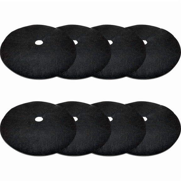 EBaokuup 8 Pack 24.5 Inch Non-Woven Tree Mulch Ring - Degradable Weed Barrier Mat for Root Protection