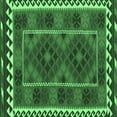 thumbnail image 1 of Ahgly Company Indoor Square Oriental Emerald Green Traditional Area Rugs, 3' Square, 1 of 4