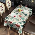 thumbnail image 3 of Beige Christmas Tree Pattern Rectangle Tablecloth 60"x102",Waterproof Polyester Rectangle Table Cloth, Wipeable Spillproof Polyester Tablecloth for Dining, Camping, Indoor and Outdoor, 3 of 6