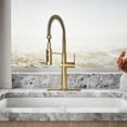 thumbnail image 5 of Kohler Crue Metal Gold Kitchen Faucet Brass, 5 of 9